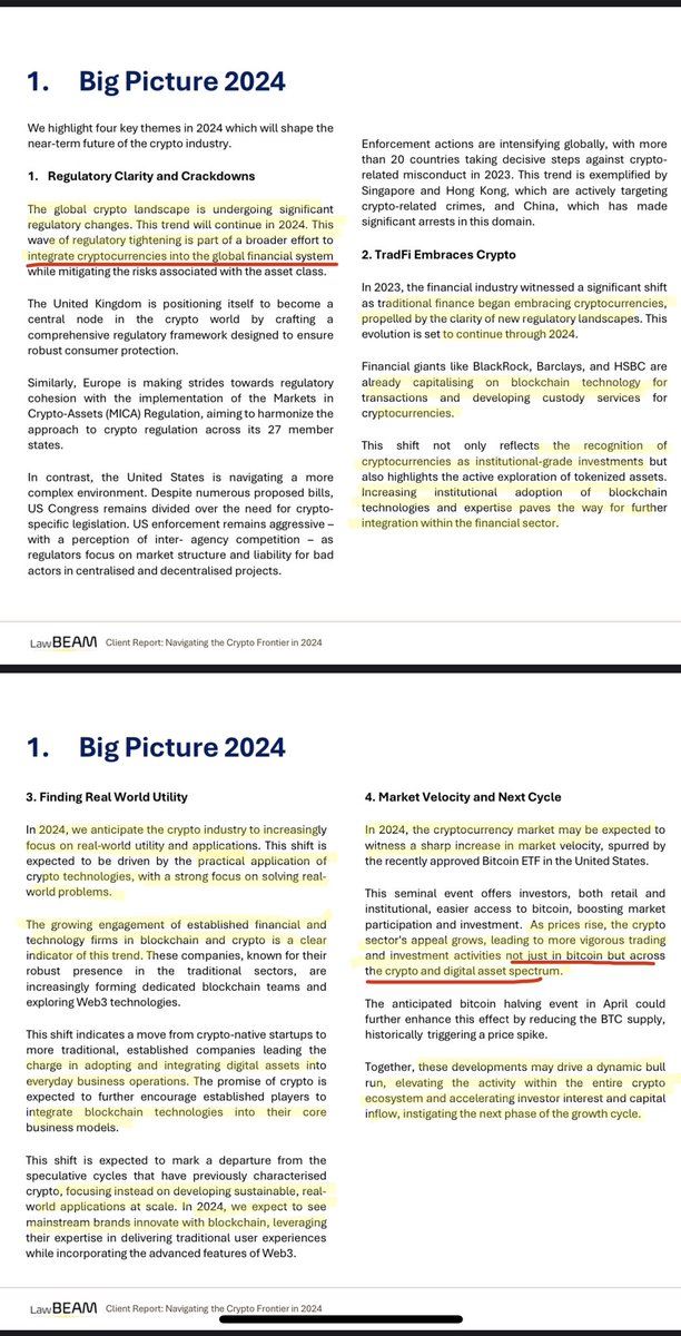 SMQKEDQG's tweet photo. In 2024, regs will allow CRYPTOCURRENCIES to be integrated into the global financial system π
This year the crypto industry will focus on real world Utility and crypto based apps used in everyday business.
As prices increase,there will be more trading in assets outside of BTC https://t.co/2vcf2kDtPZ