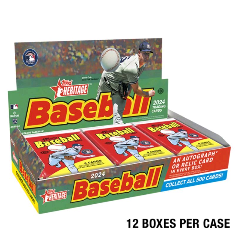 Step up to the plate with the 2024 Topps Heritage Baseball collection! ⚾️ Dive into the nostalgia of classic card designs while celebrating today's top players. Which card are you hoping to pull from this set? #ToppsHeritage #BaseballCards 🎉 #thehobby