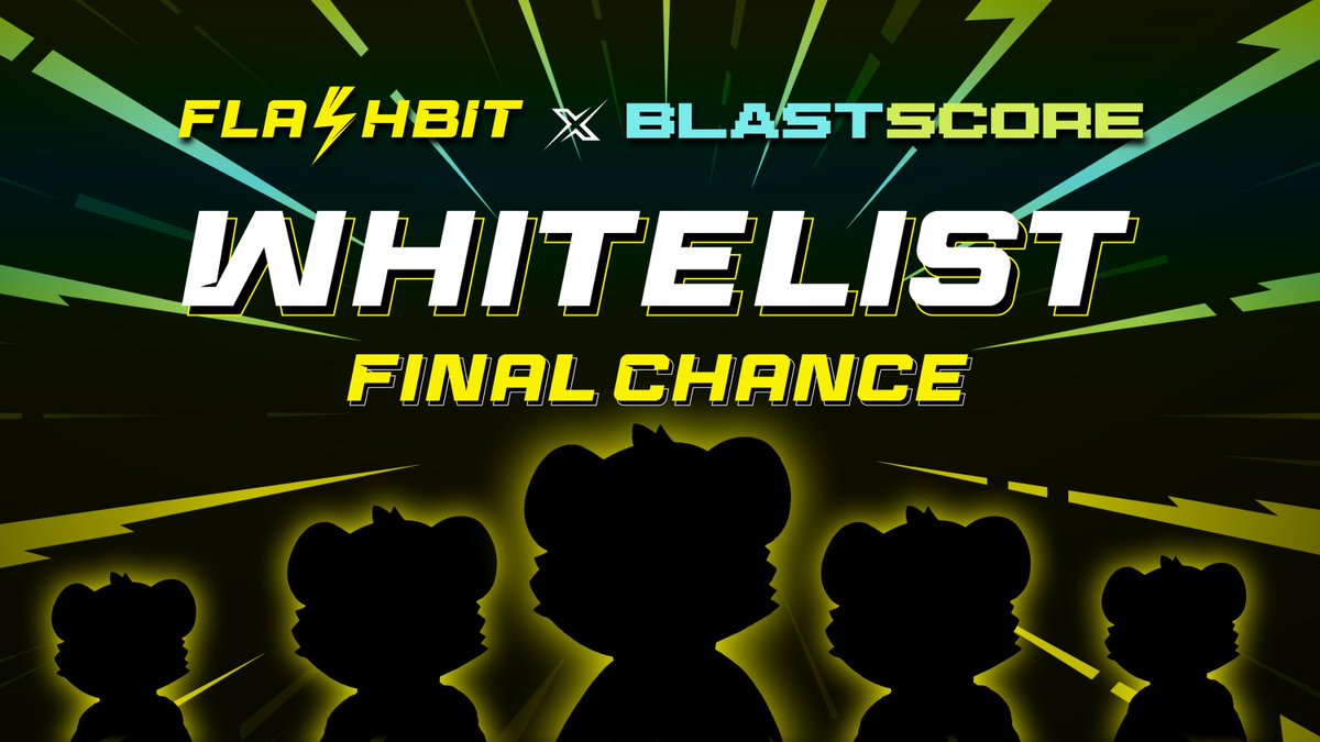 FlashBabies: Last chance! Your last opportunity to secure WL spots from @flashbitxyz! blastscore.io/quest/flash-bi…