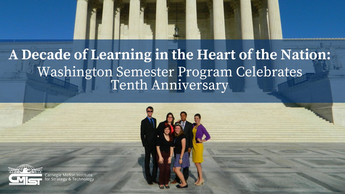 It's incredible to think that it has been ten years since we sent our first group of students to DC for the CMU Washington Semester Program. See what has changed and what remains the same. cmu.edu/cmist/news-eve… #ExperientialLearning #LearningbyDoing