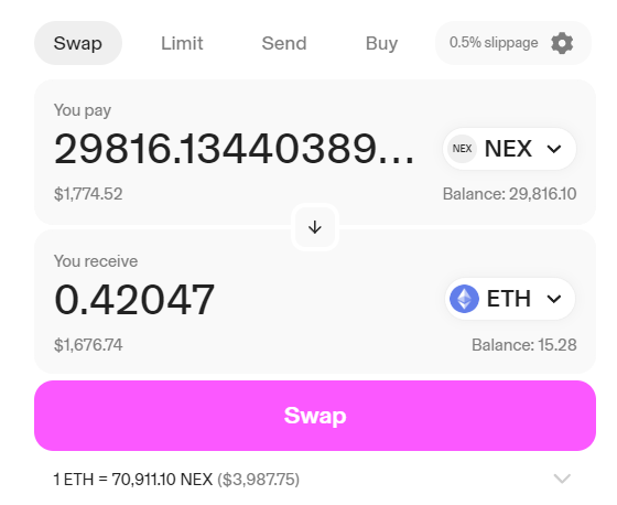 PCsandaniele's tweet photo. $NEX airdrop is live https://t.co/jjAFfTyRO2 https://t.co/AlCGqgQoEF