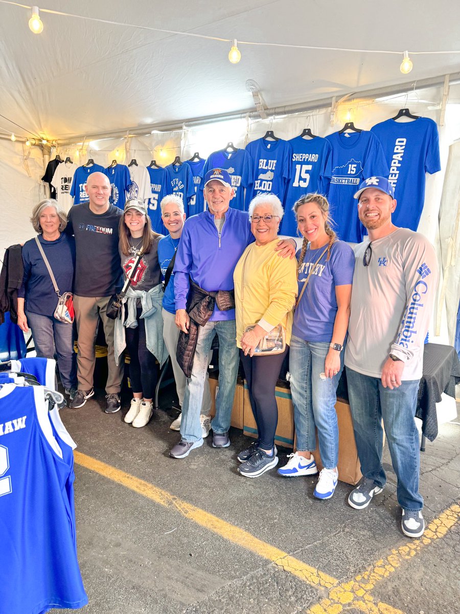 The Sheppards stopped in to stock up on merch for the SEC tournament! Come shop with us too! We’re at the corner of 4th & Broadway right behind Honkey Tonk Central AND the second level of Tin Roof! 🏀💙🤠 You can also shop online at kentuckybranded.com