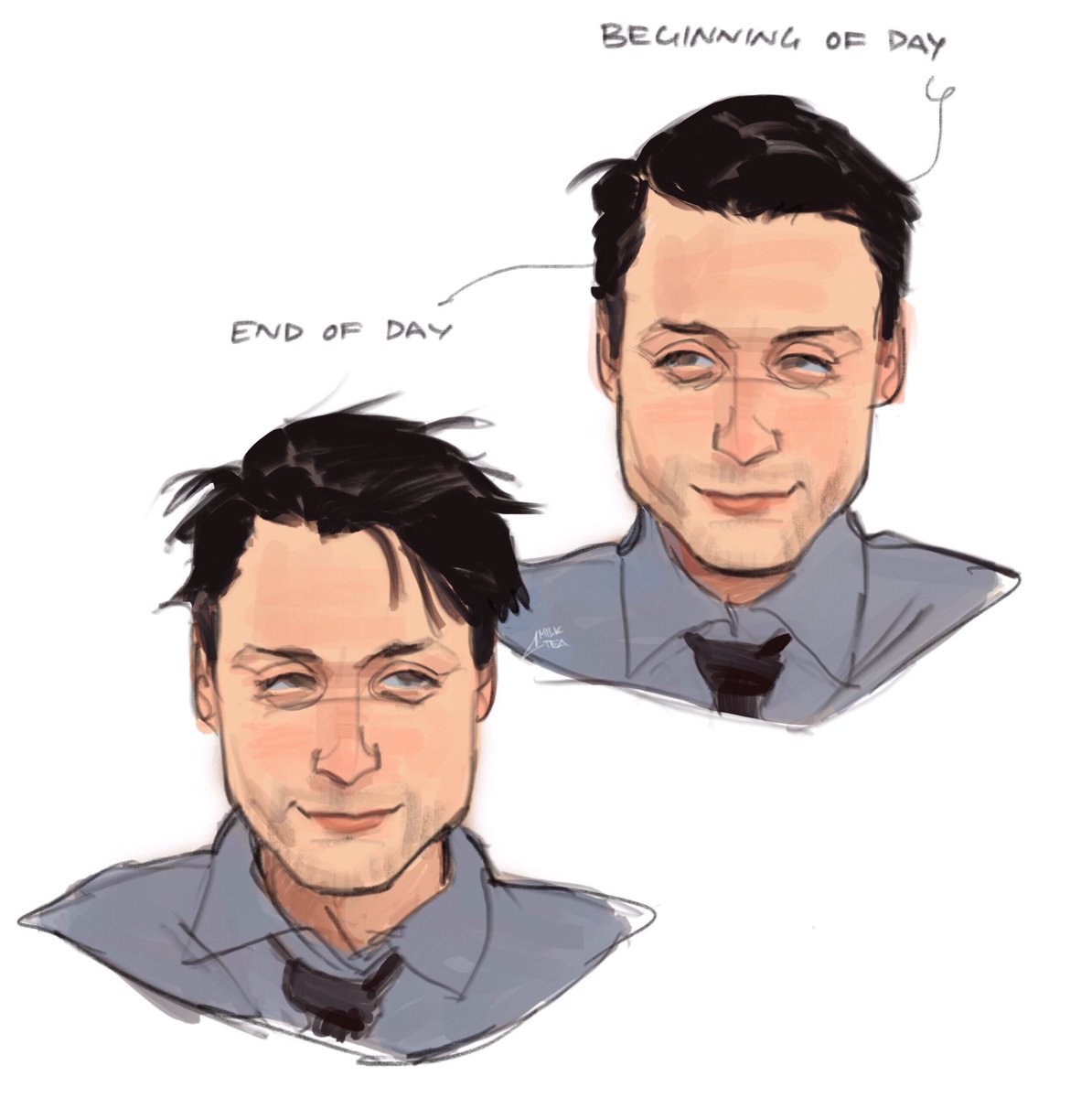 hair gel things #successionfanart