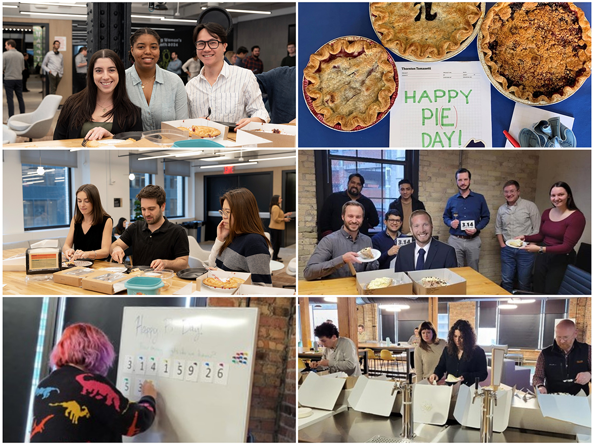 If you’re looking for a reason to indulge your sweet tooth today, look no further. It’s #PiDay2024! From coast to coast, our U.S.-based team members took part in the fun by sampling pies homemade by colleagues or supplied by a local business. linkedin.com/posts/thornton…