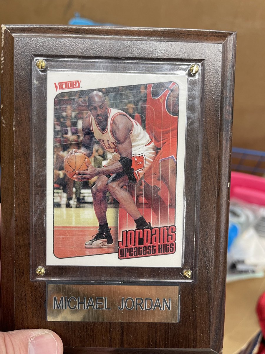 FightingKnights's tweet image. The staff was terrific with their testimonies! We even made sure someone walked out of the store with this donated MJ card. #FaithKnowledgeService