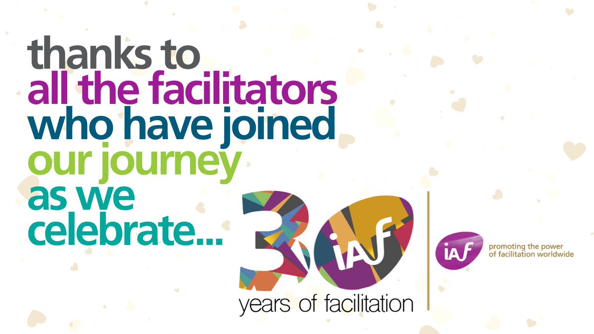 Gratitude is our theme today as we celebrate #IAF30Years. 

Shoutout to the facilitators who've been with us through it all. Your stories are our legacy. 

Let's fill our feed with thanks! #FacilitatorThanks #CelebratingLegacy #30YearsStrong