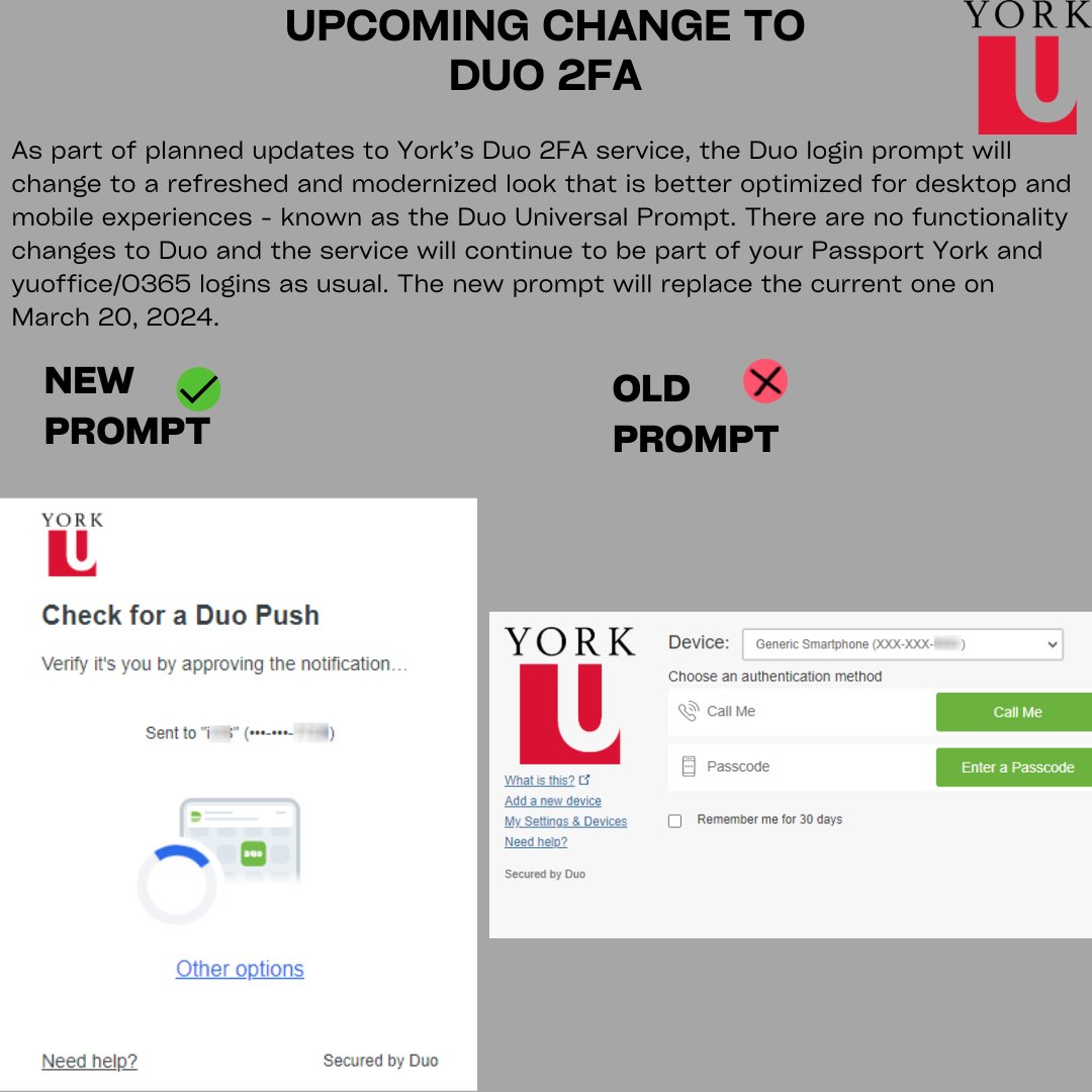 YorkU_Infosec's tweet image. #duo #twofactorauthentication
