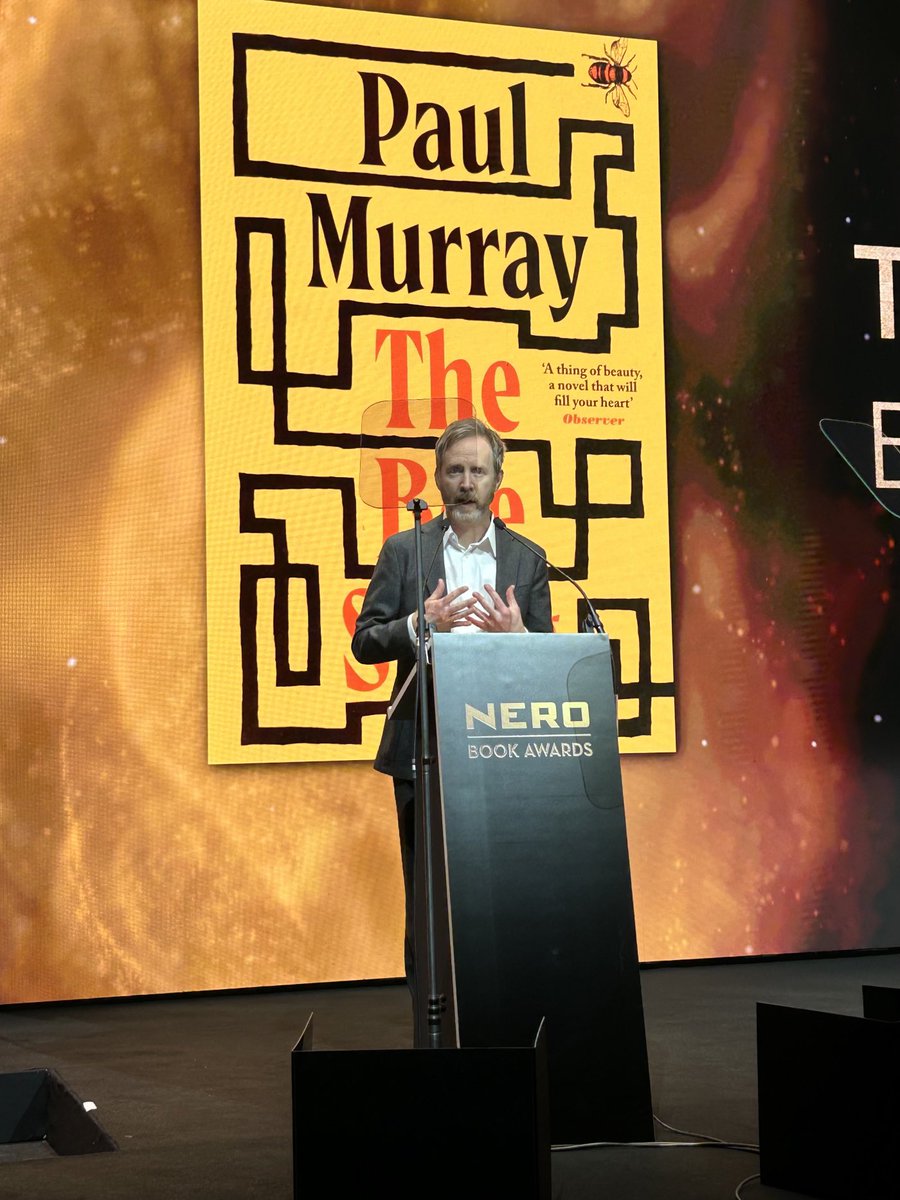 Congratulations to PAUL MURRAY! — winner of the Nero Gold Prize for Book of the Year 2023! — So happy for him