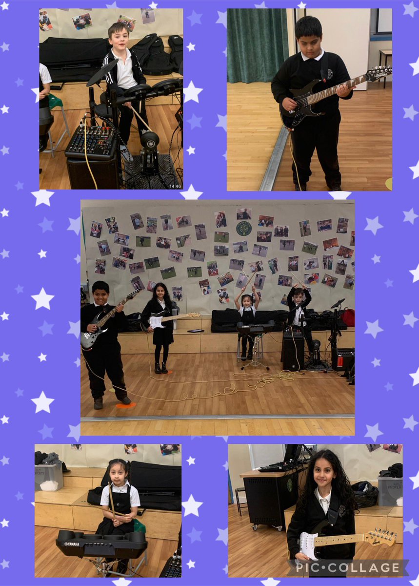 Introducing ‘The Flying Sausages’ our newly formed band with the expert tuition of @RSMusicSchool #ReachfortheStars #TheArboretumWay 💫