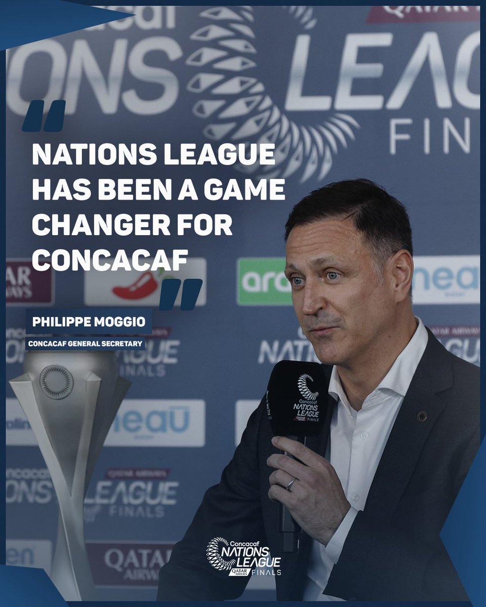“Nations League has been a game changer for Concacaf” Listen to Philippe Moggio's full interview here ⬇️ youtu.be/kPgbHp6UPyM?si…