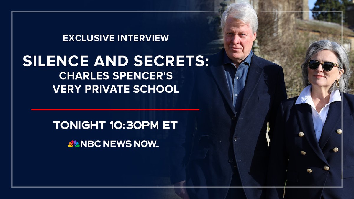 TONIGHT: @NBCNewsNOW airs @CynthiaMcFadden's exclusive 'Silence and Secrets: Charles Spencer's Very Private School' at 10:30pm ET. Tune in ➡️ NBCNews.com/NOW