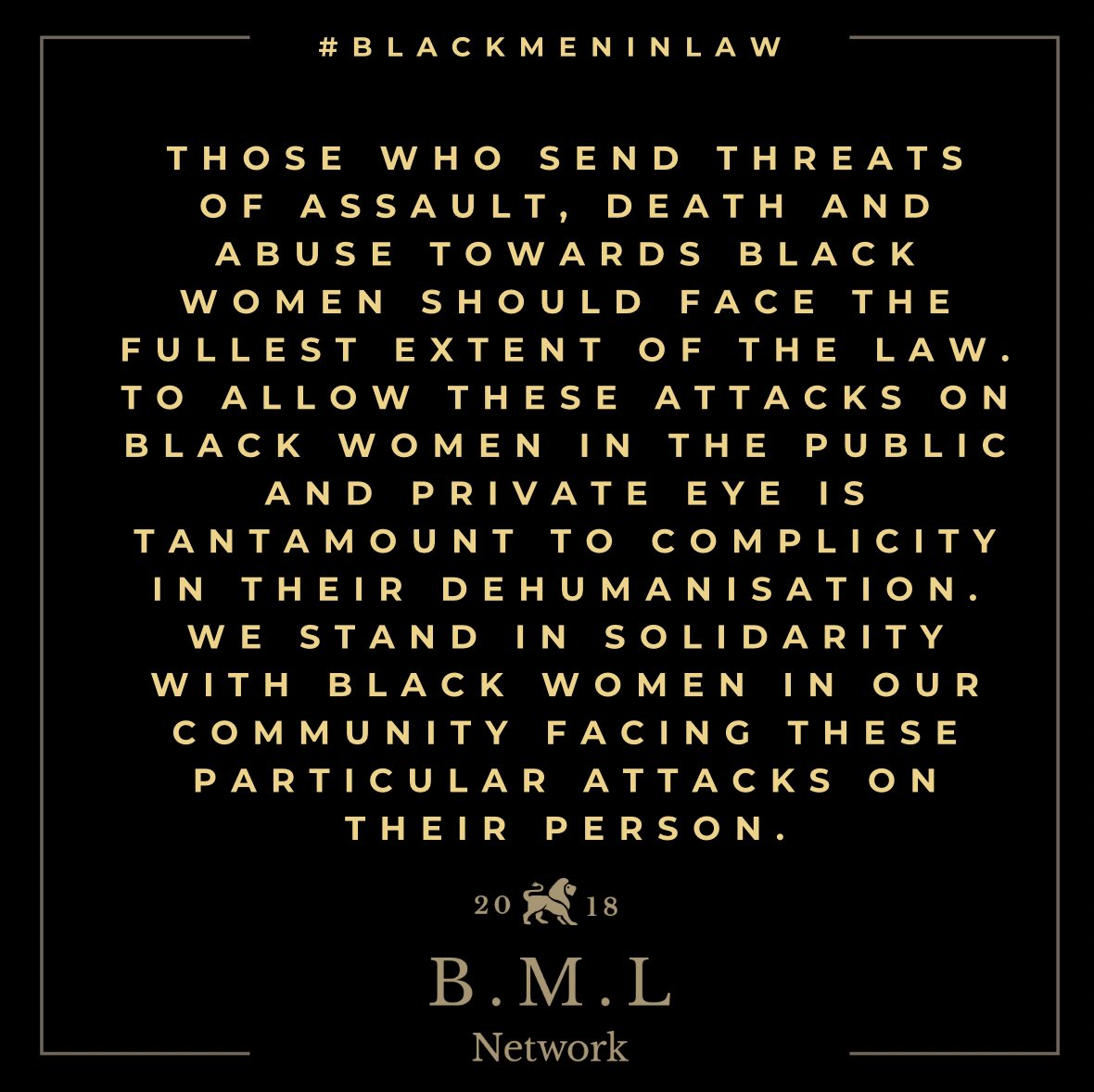 Black Men In Law Network (@bmlnetwork) on Twitter photo The Black Men In Law Network’s unequivocal statement of support to Black women in the public eye, with particular solidarity given to <a href="/HackneyAbbott/">Diane Abbott</a>, <a href="/JacquiMckenzie6/">Jacqueline (Jacqui) Mckenzie</a> and <a href="/DawnButlerBrent/">Dawn Butler ✊🏾💙</a> ✊🏾 The Black Men In Law Network’s unequivocal statement of support to Black women in the public eye, with particular solidarity given to <a href="/HackneyAbbott/">Diane Abbott</a>, <a href="/JacquiMckenzie6/">Jacqueline (Jacqui) Mckenzie</a> and <a href="/DawnButlerBrent/">Dawn Butler ✊🏾💙</a> ✊🏾