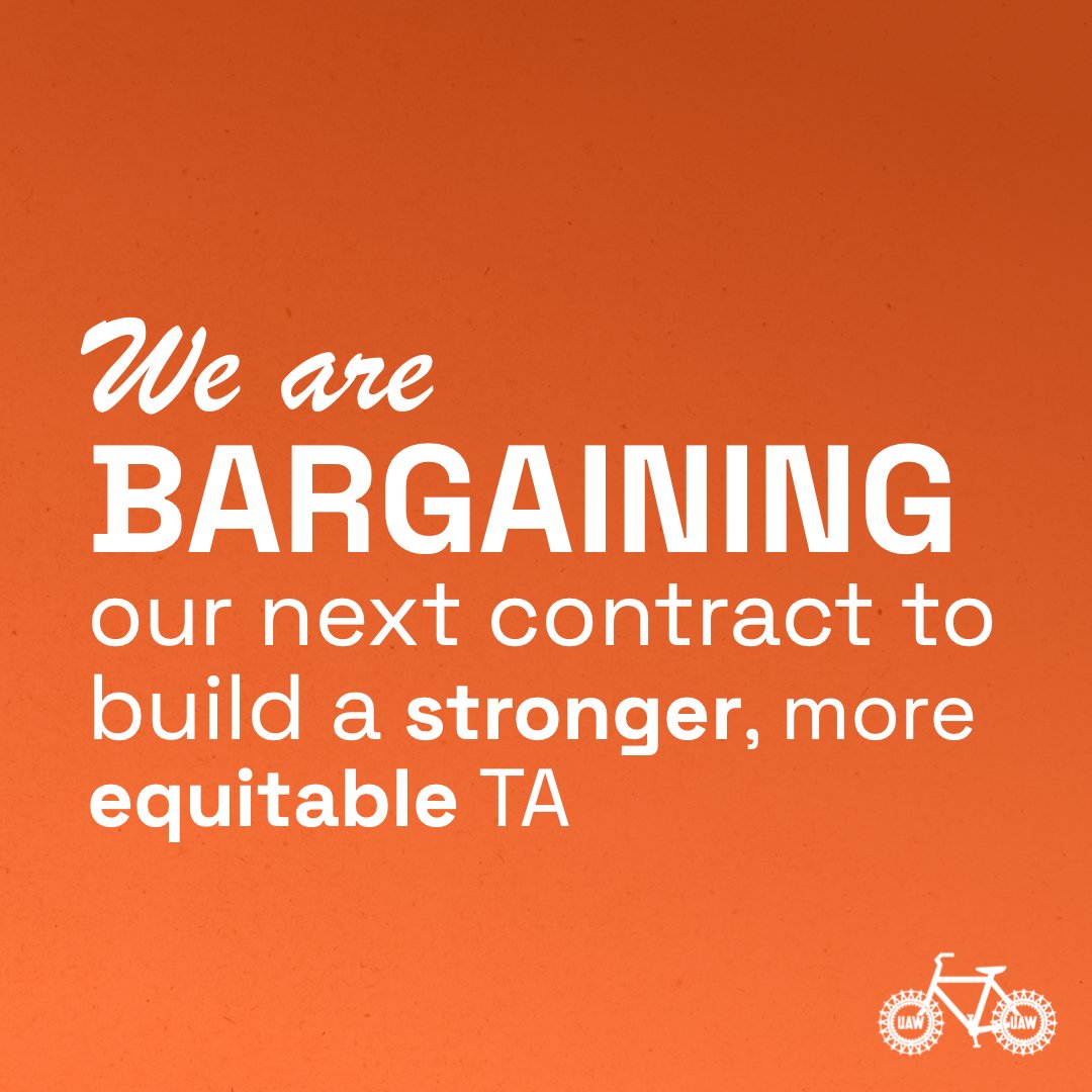 Transportation Alternatives Union (@transalt_union) on Twitter photo Reintroduction time 👋
We're <a href="/TransAlt/">Transportation Alternatives</a>'s employee union, part of <a href="/UAW/">UAW</a> Local 2110.
We formed in 2020 to build a more equitable TA. We're about to start the collective bargaining process for our second-ever contract.
Big news coming tomorrow!!
#BIKENYC PLEASE SHARE + FOLLOW Reintroduction time 👋
We're <a href="/TransAlt/">Transportation Alternatives</a>'s employee union, part of <a href="/UAW/">UAW</a> Local 2110.
We formed in 2020 to build a more equitable TA. We're about to start the collective bargaining process for our second-ever contract.
Big news coming tomorrow!!
#BIKENYC PLEASE SHARE + FOLLOW