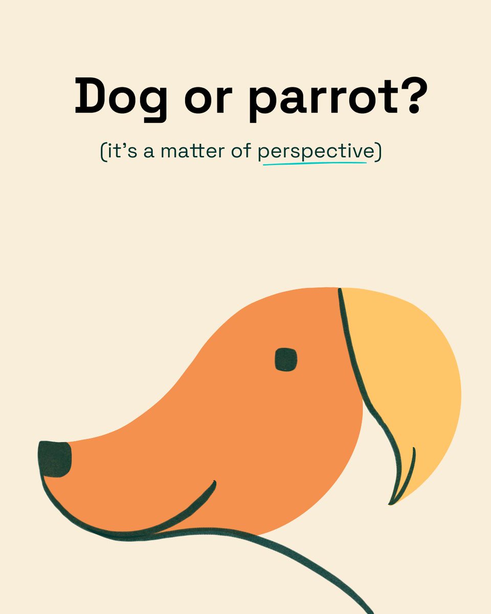 🐕🦜👀So which one is it? Perhaps it doesn't matter. But what matters is to value others' perspective even when they don't agree with you. #perspectivematters #sel