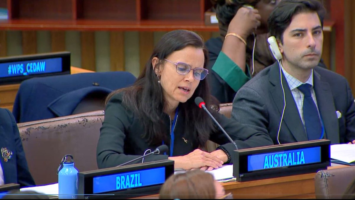 We must embed gender equality across systems & structures to protect the human rights of all women & girls, in all contexts. Privileged to deliver a statement on behalf of CANZ at the #UNSC Arria meeting on the synergies between the #CEDAW and #WPS Framework