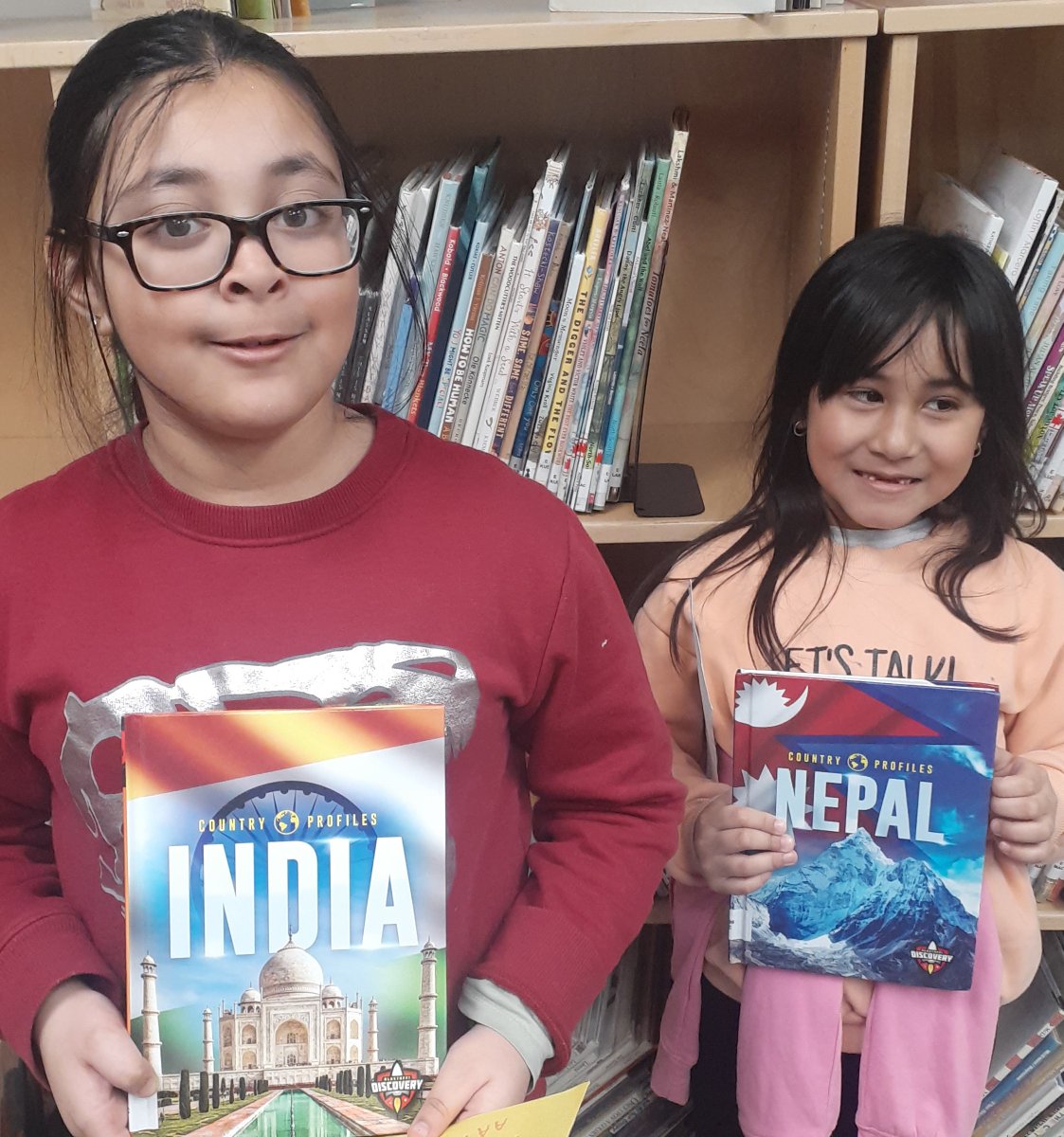 Frontenac Library (@frontenacllc) on Twitter photo Two <a href="/FrontenacLRSD/">Frontenac School</a> students asked for books about their home countries during library class. They could not wait to read them and share their stories with me! Thanks to the <a href="/IndigoLOR/">Indigo Love of Reading Foundation</a> we have been able to purchase books our students can see themselves in. <a href="/louis_riel_sd/">Louis Riel School Division</a> Two <a href="/FrontenacLRSD/">Frontenac School</a> students asked for books about their home countries during library class. They could not wait to read them and share their stories with me! Thanks to the <a href="/IndigoLOR/">Indigo Love of Reading Foundation</a> we have been able to purchase books our students can see themselves in. <a href="/louis_riel_sd/">Louis Riel School Division</a>