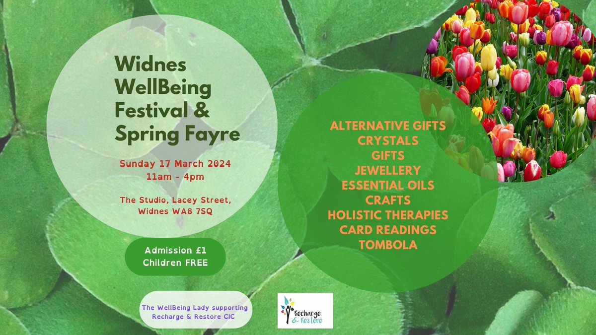 I'm looking forward to the #Wellbeing Festival at @TheStudioWidnes on Sunday I love the @WellBeingLady events, always a great vibe! #HaltonHour