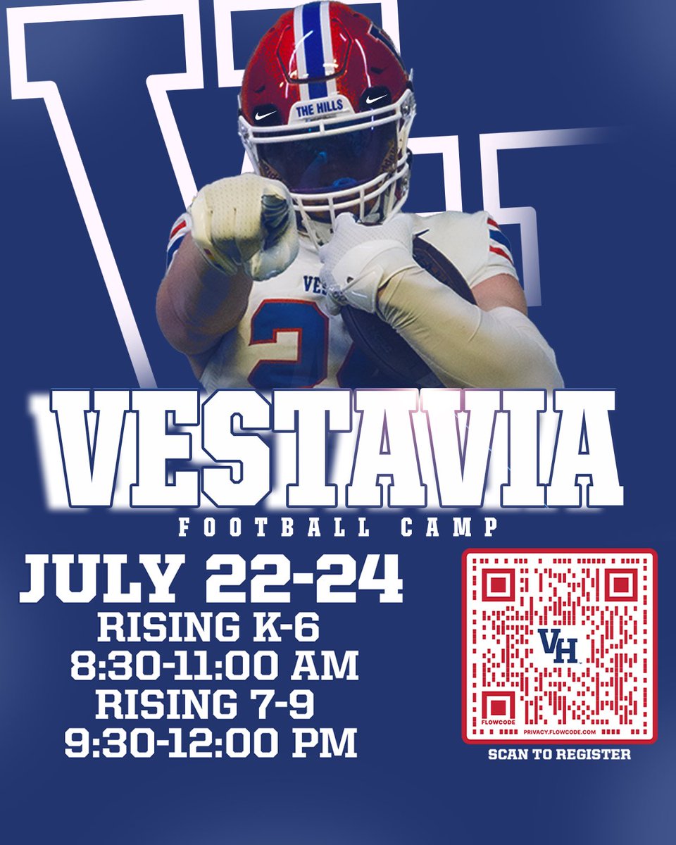 Join us for camp this summer. Scan the QR Code to register. #1REBEL