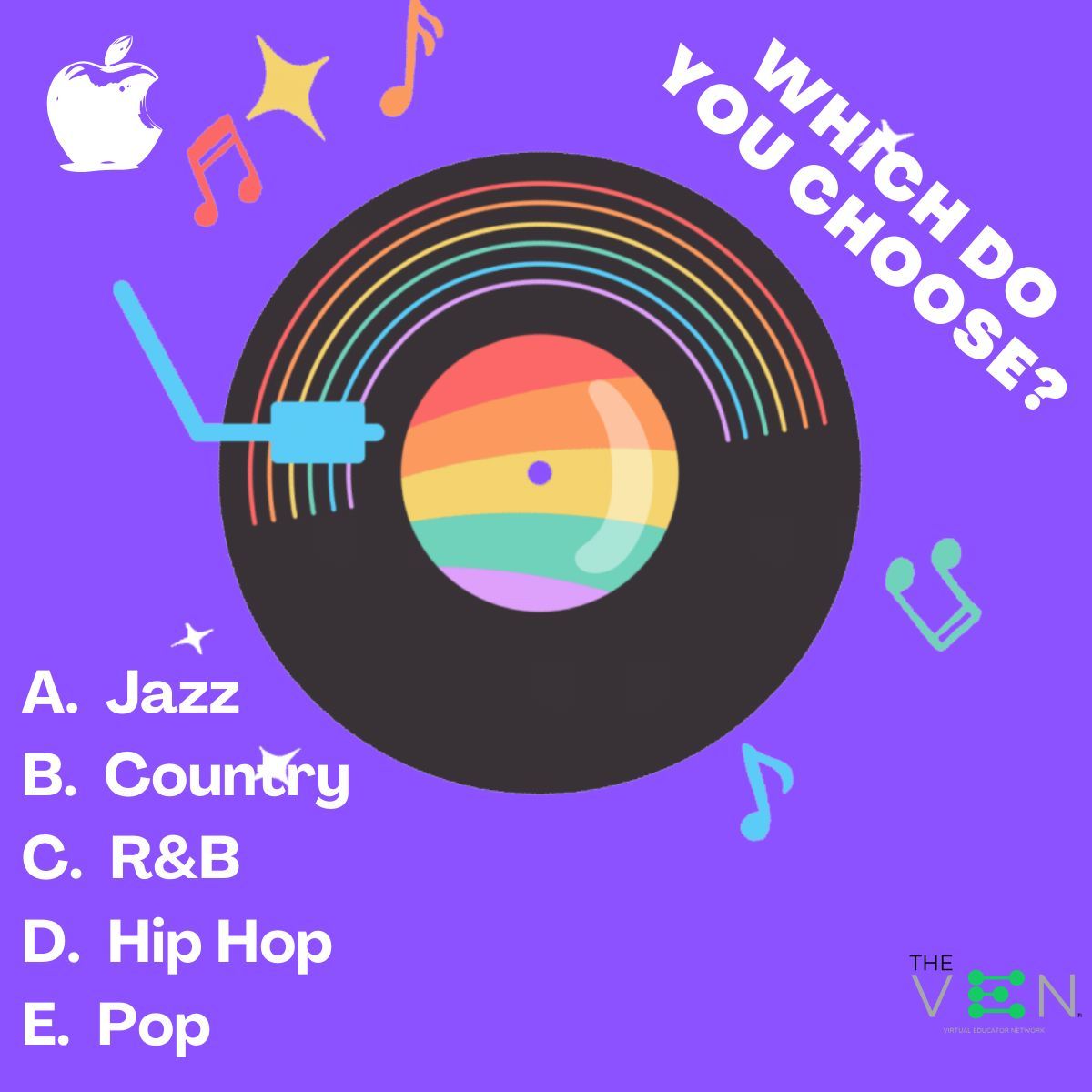 TheOfficial_VEN's tweet image. 🎶 What&apos;s your jam when on hold? Apple&apos;s asking! 🍏 Drop your hold music preference in the comments! Vote now! @Apple #VirtualEducatorNetwork #HoldMusic #Apple #TeacherTwitter 🎵