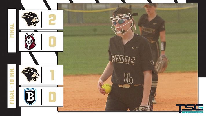 🚨PERFECT GAME ALERT🚨 In Game 2 vs. Bentley, Senior Gabby Paliska in a 1-0, 10 inning win, pitched a PERFECT GAME on the mound for the Pride‼️‼️‼️ The Pride also earned a 2-0 win vs. Bloomsburg to start the day! What a day for @PNWSoftball 🥎 #RoarPride 🦁