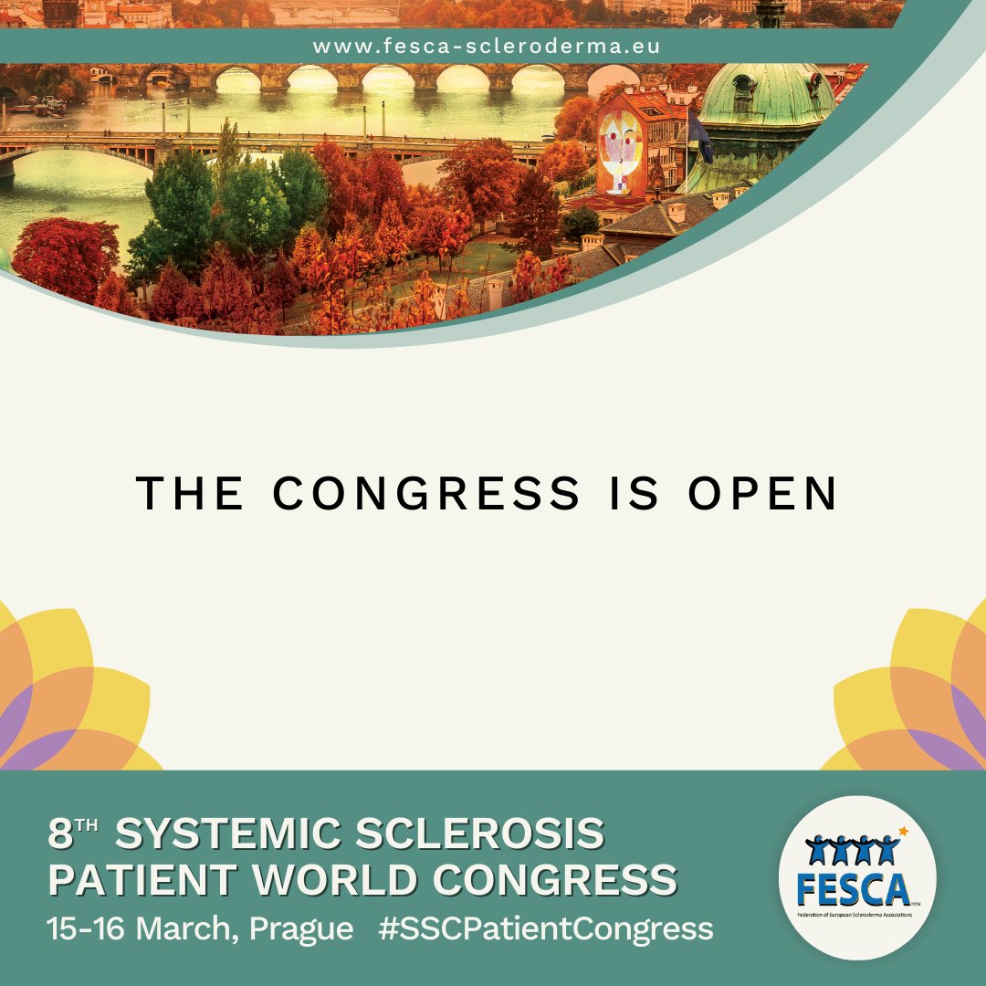 Fscleroderma's tweet image. Today is the day: The #SSCPatientCongress opens its gates to bring together everyone working to advance understanding and support for those affected by #scleroderma. Join us for the opening session as we work together to contribute to a better future for this patient community.