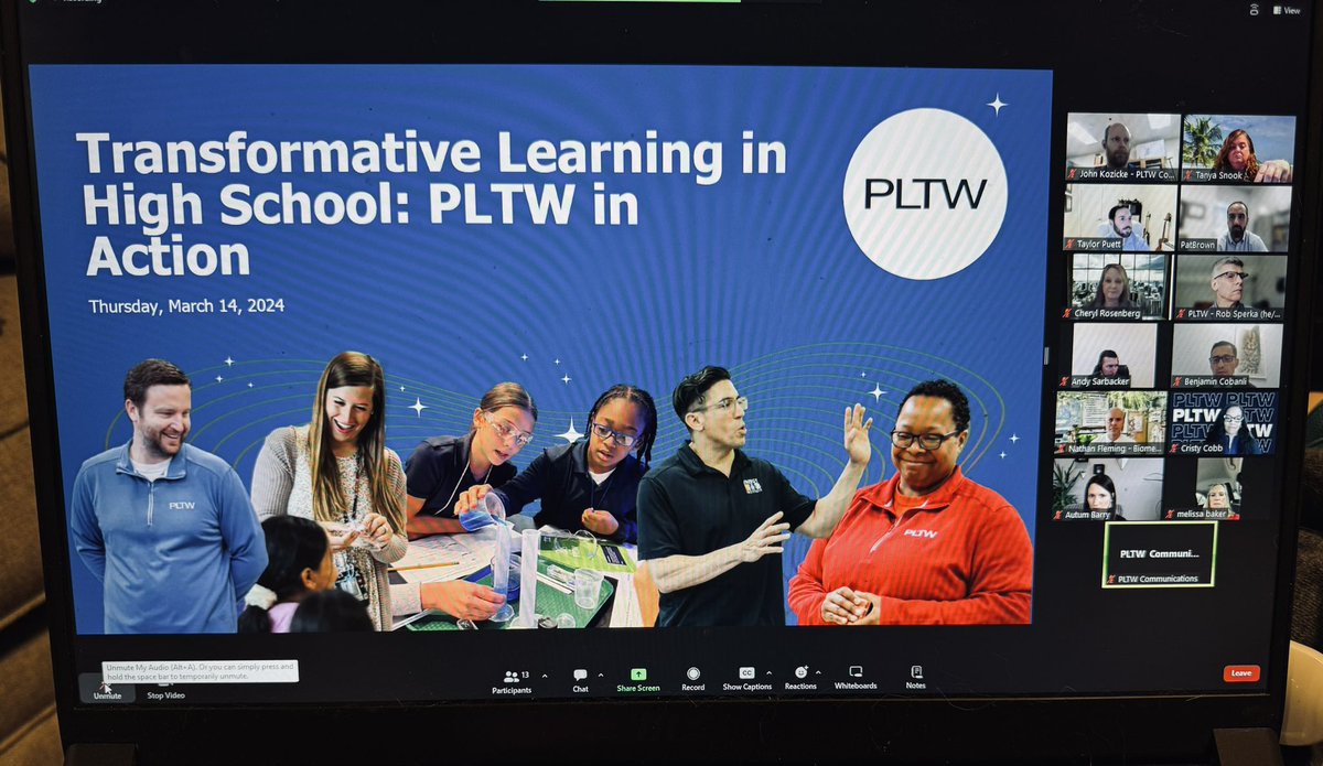 Very excited to have been an admin panelist on this <a href="/PLTWorg/">Project Lead The Way</a> webinar. I love talking about how to bring STEM education into a high school (or any school for that matter) and helping students succeed.

#stemeducation