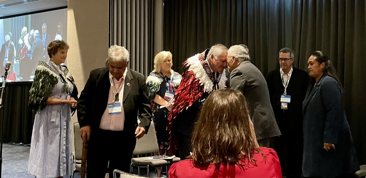 Fabulous mihi whakatau to open the <a href="/ACHSM/">ACHSM</a> Conference with the gifting of a gorgeous Koriwai to College President Dr Neil Fong on behalf of the Aotearoa branch  #Leadership #ACHSM