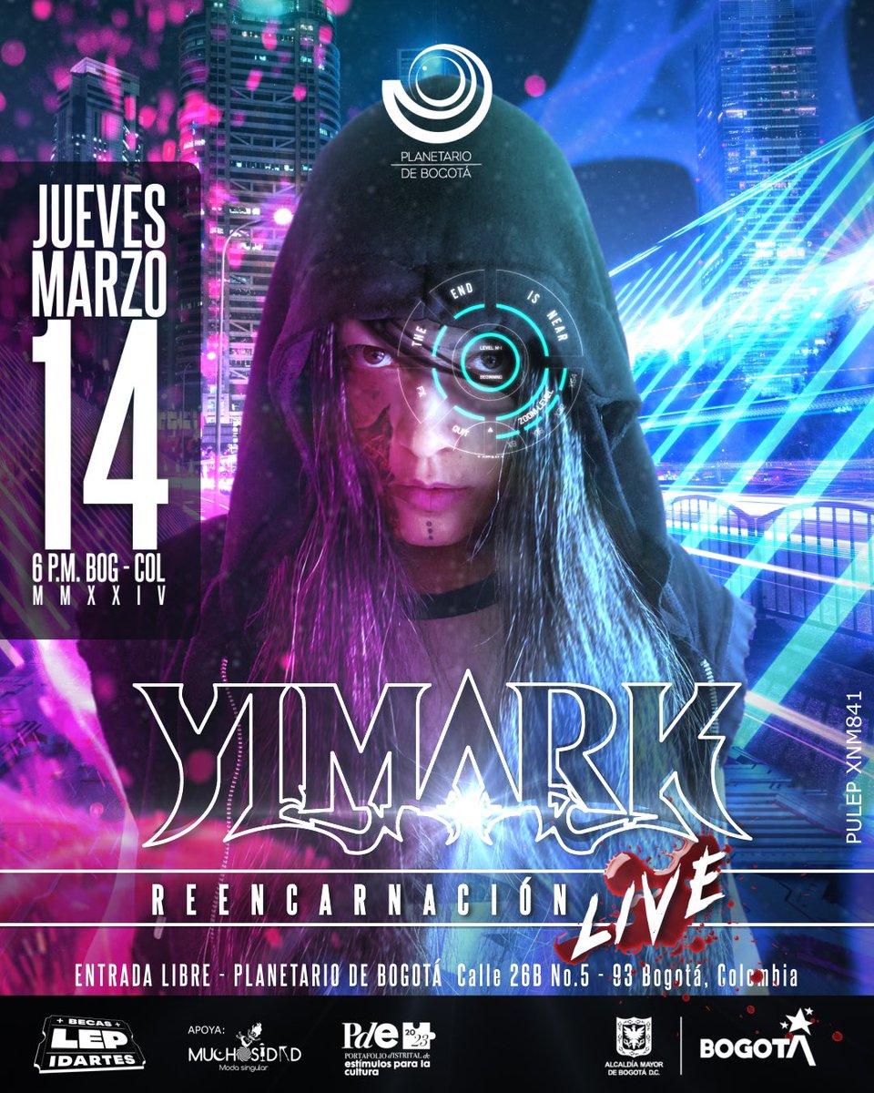 🔥Estamos a unas horas de vernos mis rockers🔥 #YIMARK #ShowEnVivo #Bogotá