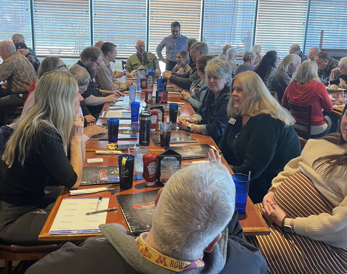 Fantastic Lunchtime Networking meeting today at <a href="/sakssportsbar/">Sak's Sports Bar</a> ! Many connections were made all while enjoying a fabulous lunch. Everyone is welcome...even an 11 day old goat! (Thank you, John Olson, Sustainable Safari) #whitebearchamber