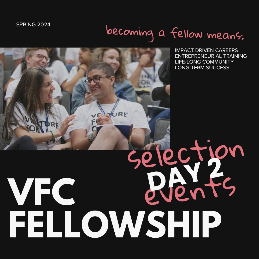 Today marked our second and final day of Spring Fellowship Selection Events, and what a strong ending it was! To all our Spring Finalists, take a minute to celebrate – we hope this preview of the life-long Venture for Canada community left you only wanting more! 🚀❤️
