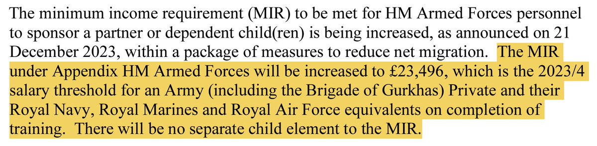 Some good news with regards to the Minimum Income Requirement (MIR) changes due soon which will affect Non-British citizens serving in the UK Armed Forces. On 11th April 2024, the MIR is increasing to £29,000 and then to £38,700 in 2025. However, rules for the UK Armed Forces