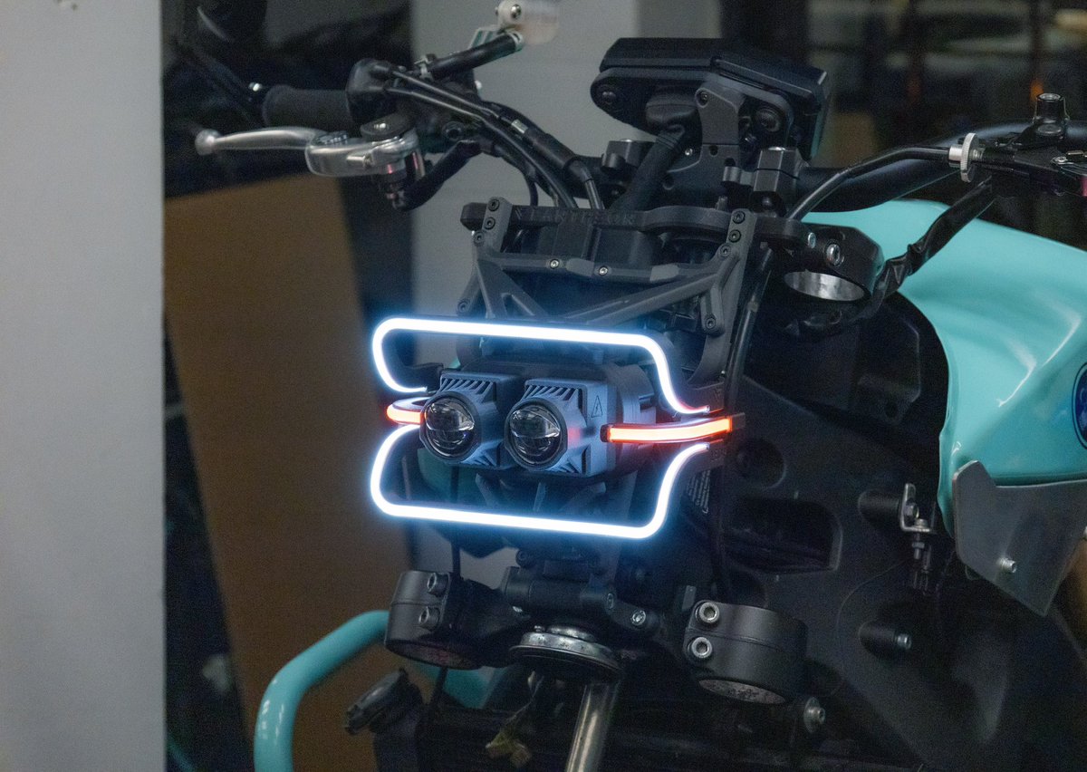 DIY neon bike headlamp 💡