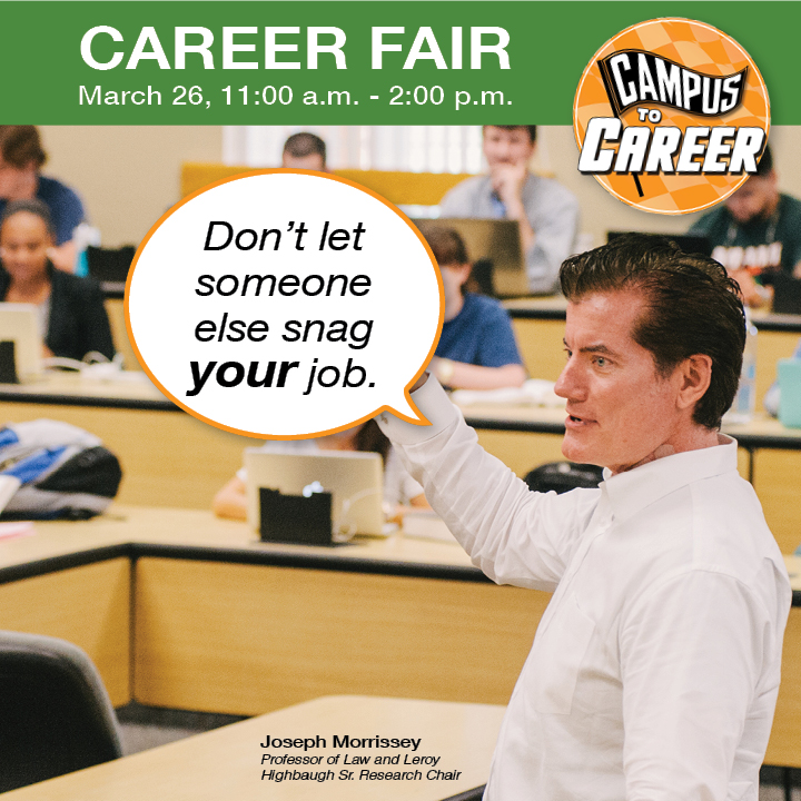 Whether you're looking for a summer job, a clerkship, or that first post-graduation gig, our Career Fair invites you to explore dozens of opportunities within more than 50 organizations! The first 250 students to sign up get a free padfolio. Register: tinyurl.com/4cky5nz8