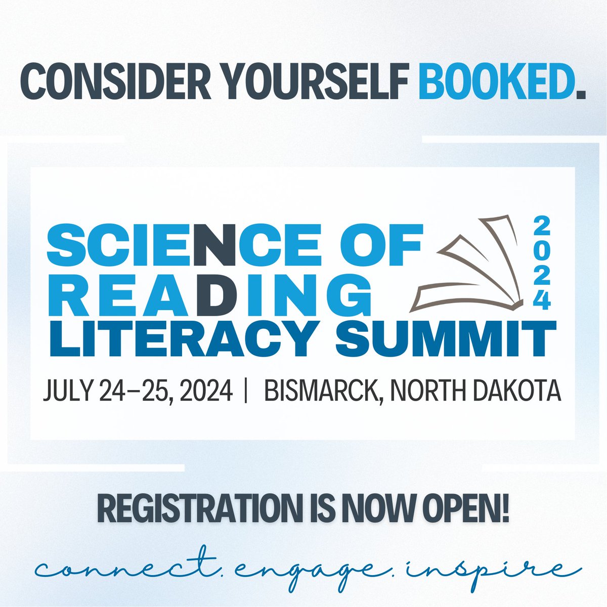 Registration is NOW OPEN for the 2024 North Dakota Literacy Summit! Click the link below to save your spot to engage, connect, and inspire together 🎉📖
tinyurl.com/24NDLiteracySu…
#NDLiteracySummit #NDSoR #LiteracyForAll
