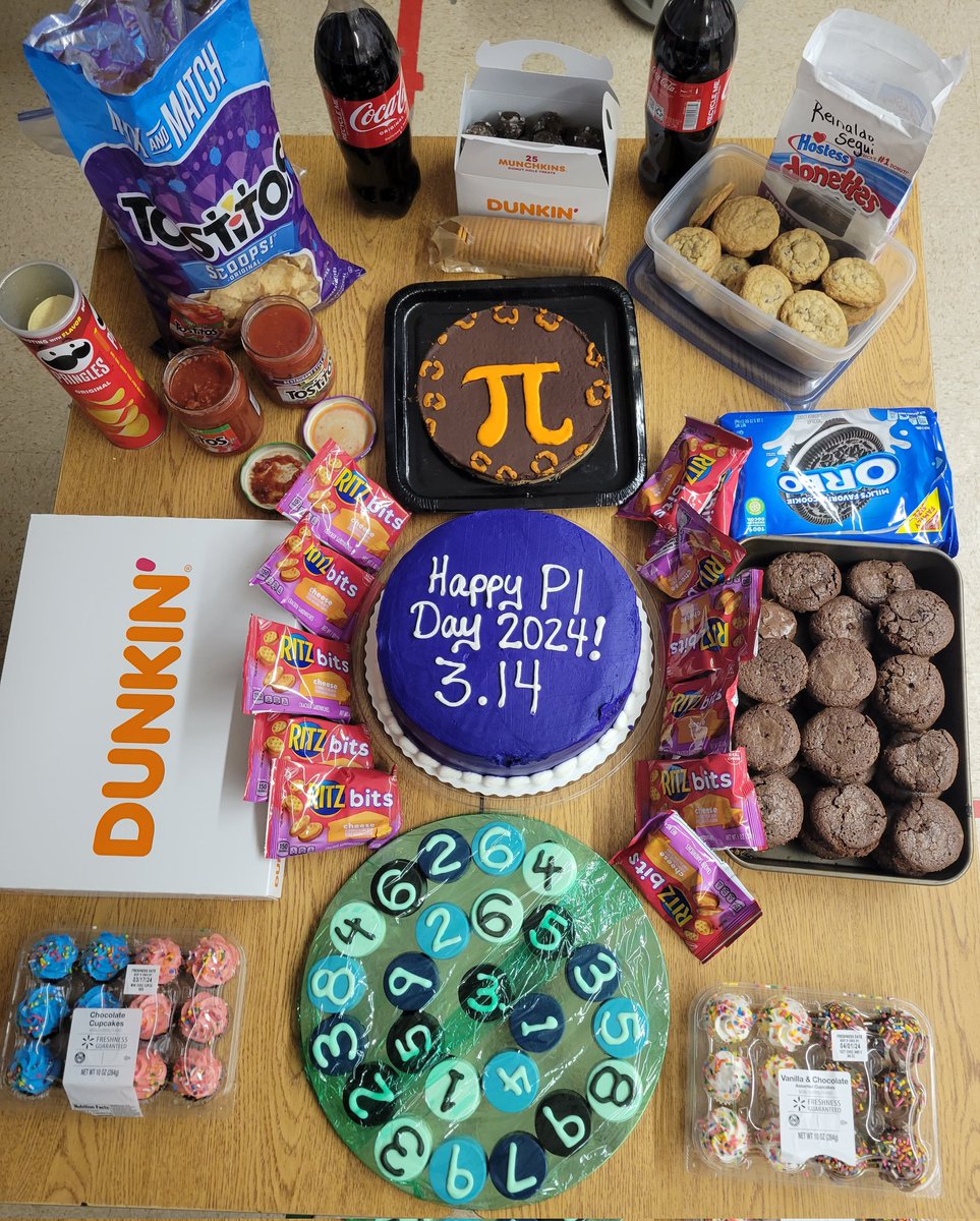 Another successful #PiDay on the books! Every year it seems to get bigger and bigger (and more and more exhausting 😅) but the kids really had a great day and were excited about math! #winning #SalkStrong #ilovemath