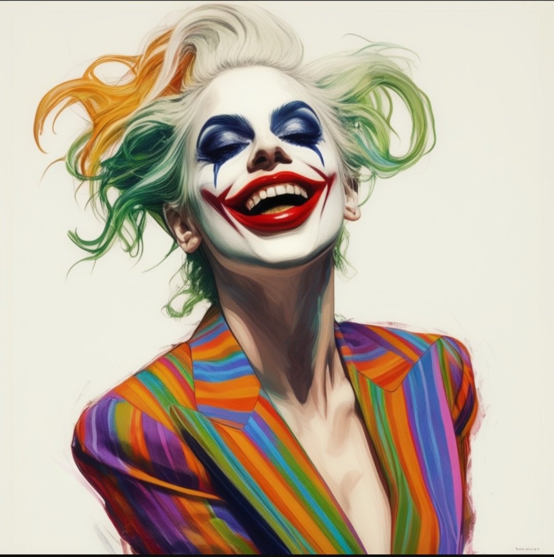 Chrys11917's tweet image. #joker #aiArt #deepSl