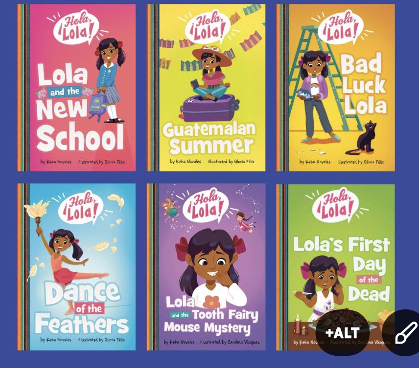What is your favorite book from the ¡Hola, Lola! Series @capstonepub #favoritebooks #bookworms #earlyreaders #kidlit #bookswelove #teacherlibrarian  #bookseries