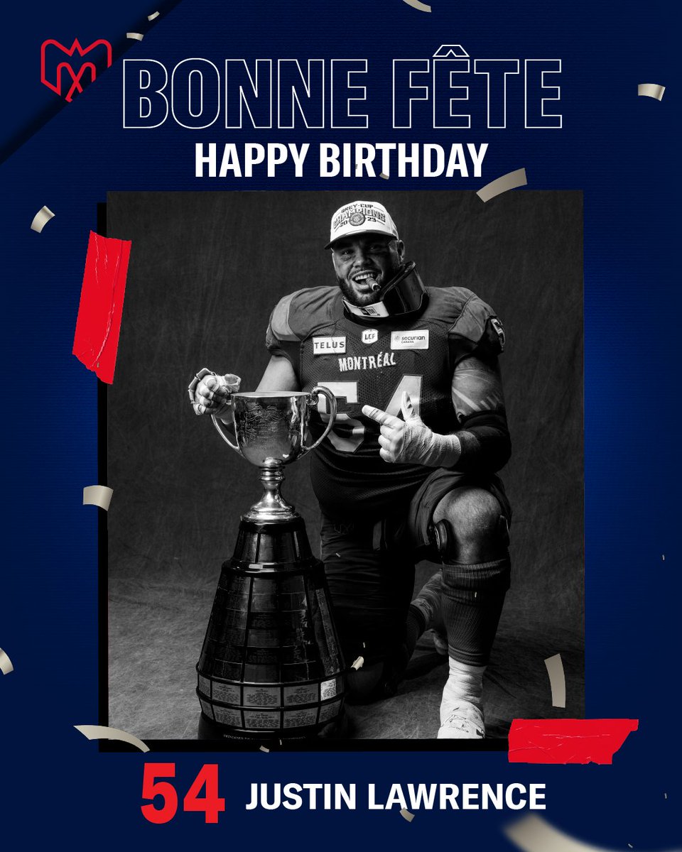 MTLAlouettes's tweet photo. BONNE FÊTE JUSTIN 🥳

HAPPY BIRTHDAY JUSTIN !!!

#Alouettes https://t.co/7fVbjpf48I