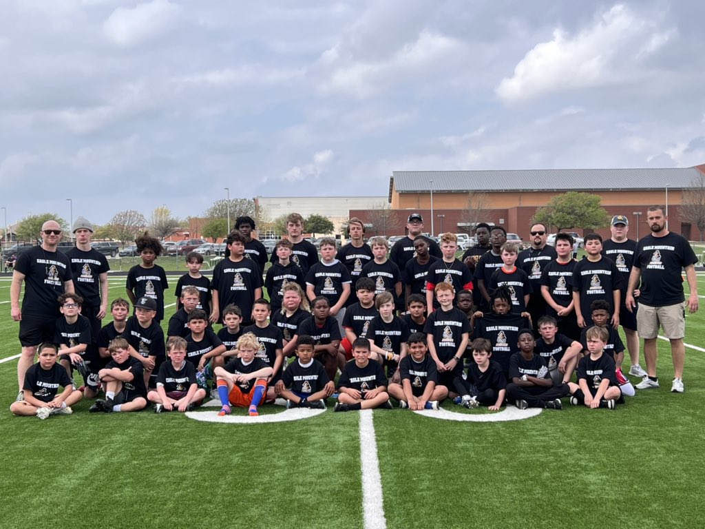 Eagle Mountain Knight Football. Inaugural Spring Break Camp ✅ Fun group of kids, awesome day!! #ArmorUp
