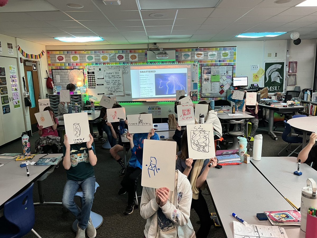 One of my favorite vocabulary review games is “30 second sketch” where the students have 30 seconds to draw a picture of our vocabulary words! They love sharing out their drawings and explaining their thinking. #GLCSRyan #GoGullLake