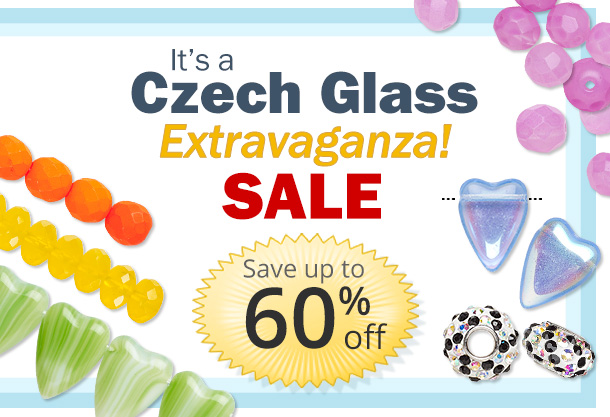 It’s a Czech Glass Bead SALE – Save up to 60% Off for a Limited-Time Only. Shop Now: bit.ly/3wVounc #JewelryMakingSupplies