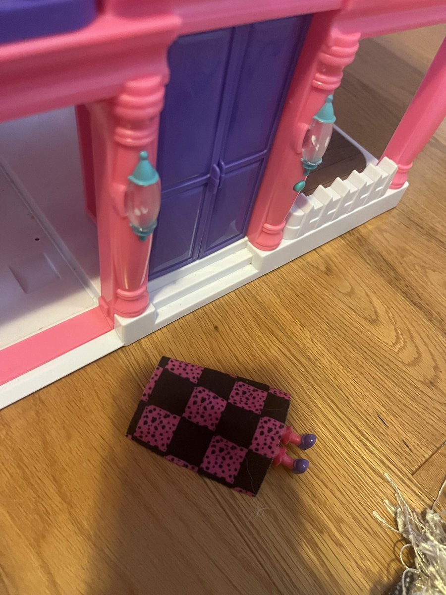 I asked my daughter what happened at her dollhouse and she just said “there was an accident”
