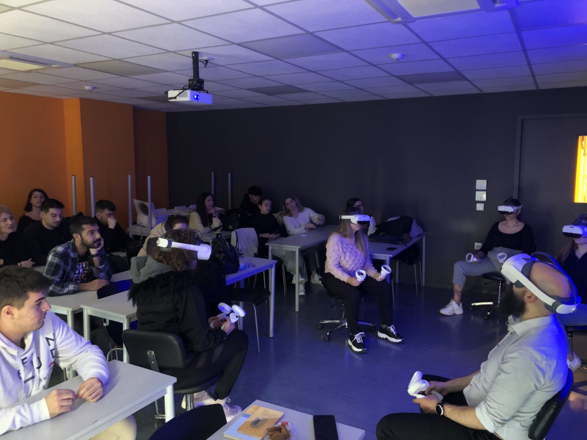 First Peoples Health Unit, Griffith University (@fphu_gu) on Twitter photo Too Deadly James! | Our director recently shared the VR Dreaming experience with colleagues and students in Greece | Athens Metropolitan College, Greek Podiatrist Association and Health Department Executives.
.
.
.
<a href="/GriffithUniVC/">Griffith University VC (she/her)</a> Too Deadly James! | Our director recently shared the VR Dreaming experience with colleagues and students in Greece | Athens Metropolitan College, Greek Podiatrist Association and Health Department Executives.
.
.
.
<a href="/GriffithUniVC/">Griffith University VC (she/her)</a>