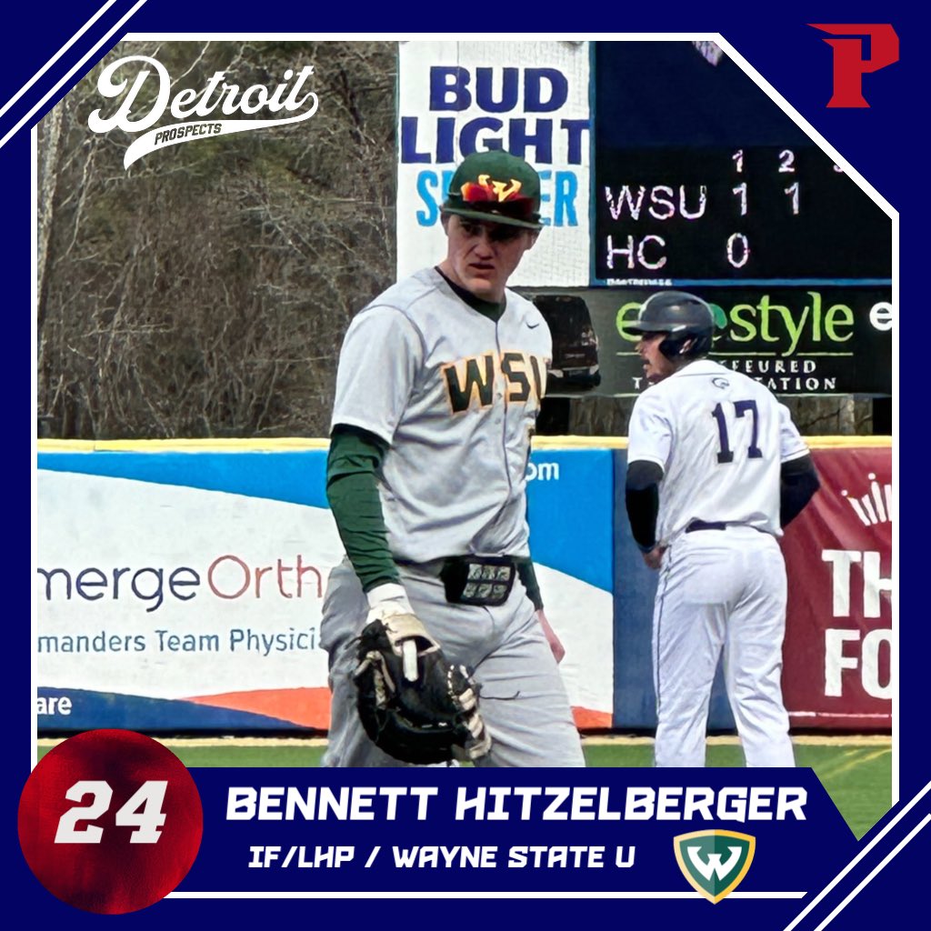 With our first season approaching,we are excited to share our 2024 roster! Welcome Bennett Hitzelberger (@BennettHitzelb1). Bennett is a 1st baseman/ Left handed Pitcher from Wayne State University! @mikerice02 @prospectsrice @ShorelineBall22