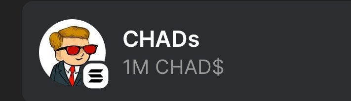 blue_punkrocker's tweet photo. Just got dropped some $CHADs
Wyd? Selling or hodl?
#chad$ #chads #Solana.
5k market cap
1.19B supply
789 holders
DOB: 12/19/23
#NFFA #Dyofr #fyb #lfg https://t.co/eqxT9N51bu