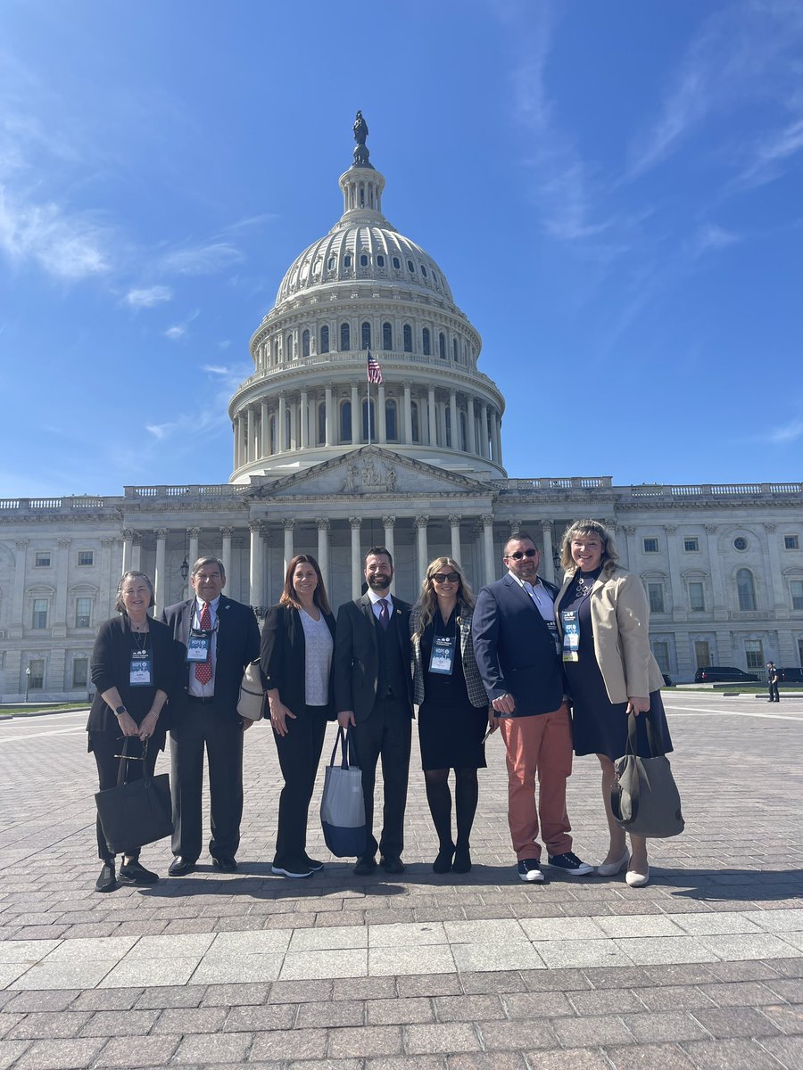 What a day on the Hill!! #CysticFibrosis parents from Northern Ohio joined 300 other CF advocates for #CFAdvocacy today. 💙💛