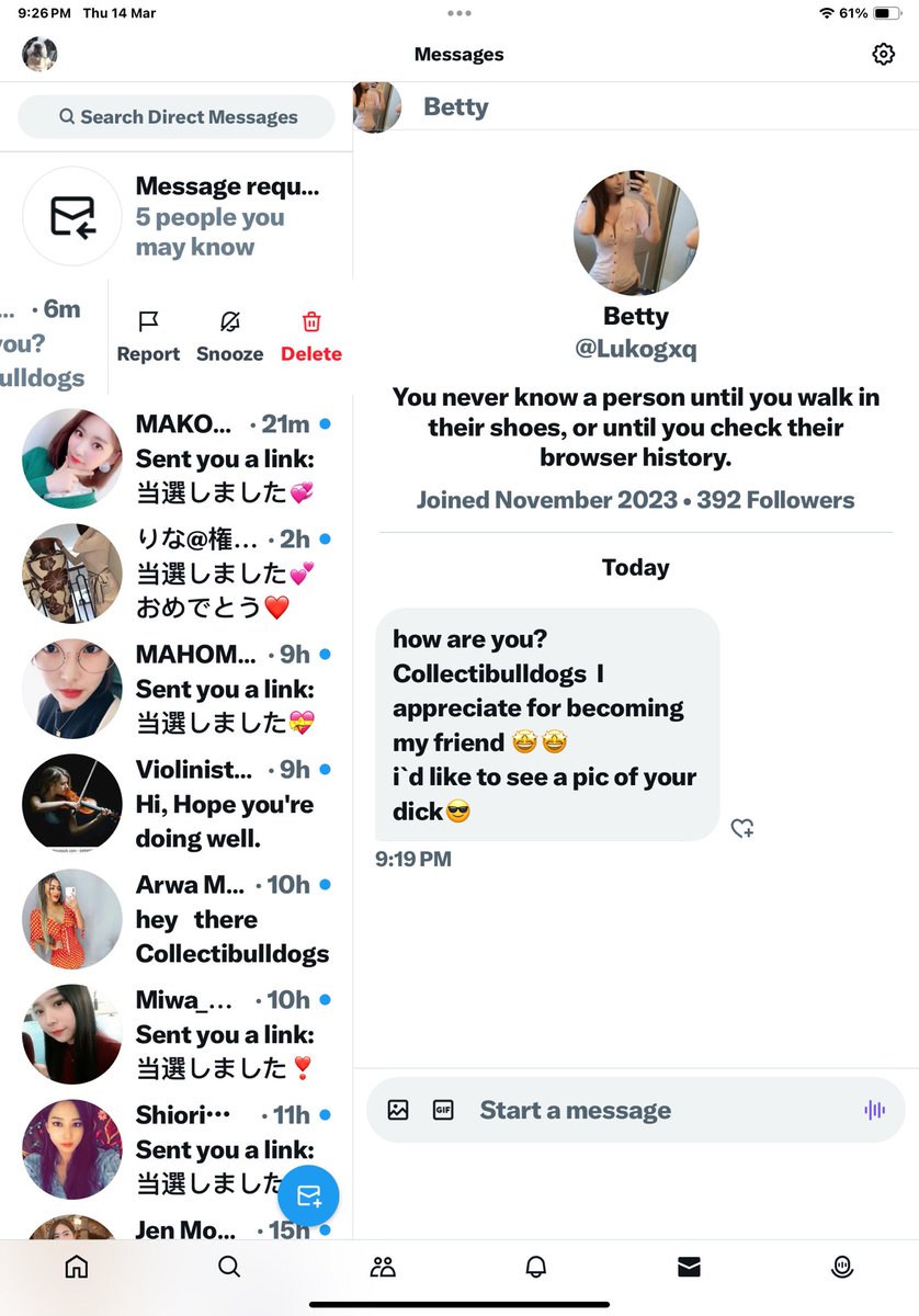 collectibulldog's tweet photo. #GRATHICTEXT #Pleasebeadvised
PLEASE #STOP SENDING THESE MY LITTLE GIRL USES MY IPAD
I CANNOT THINK OF ANY #TIME APART FROM DRS THAT ID SHOW ANY PART OF MY BODY. THIS WOULD BE ILLEGAL AND LADY SEEN AS A #WRONGEN SHOULD I OF BEEN UDER 16 YRS OF AGE. https://t.co/ZH1BDfSwQa