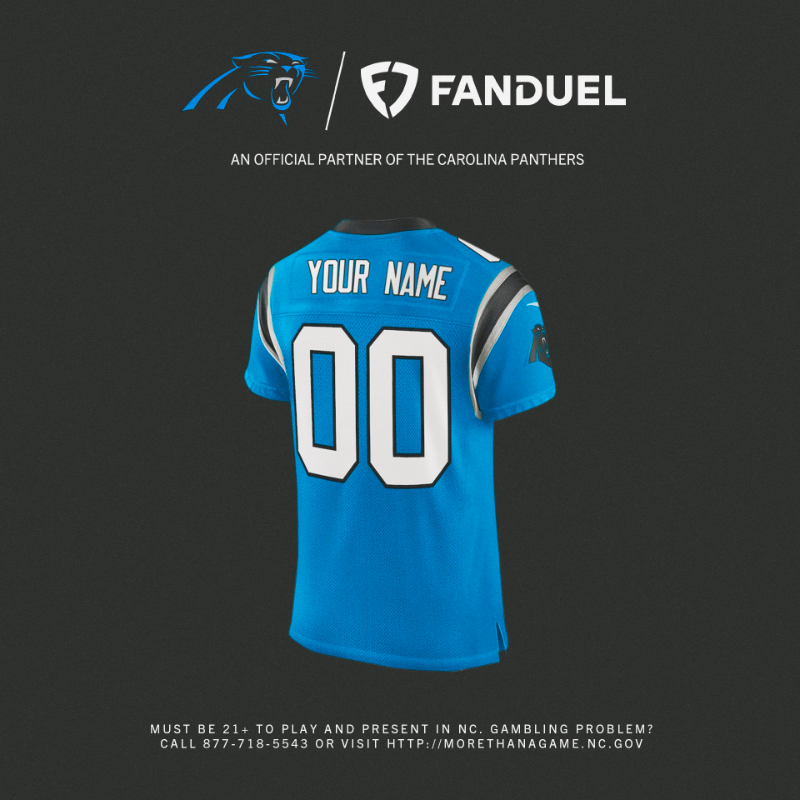 Panthers's tweet photo. Repost this post for a chance to win a custom jersey 👕 

No purchase necessary. Open to legal residence of NC. 21+ to enter. Void where prohibited. Ends 4/2/2024. Official Rules: https://t.co/Tf4AxMmpOF 

Sponsored by FanDuel, Inc. https://t.co/gZPyDzklyS