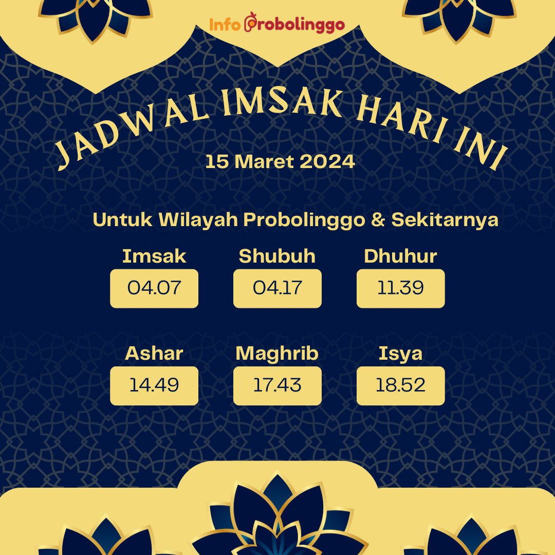 infoprobolinggo's tweet image. Selamat menjalankan ibadah puasa