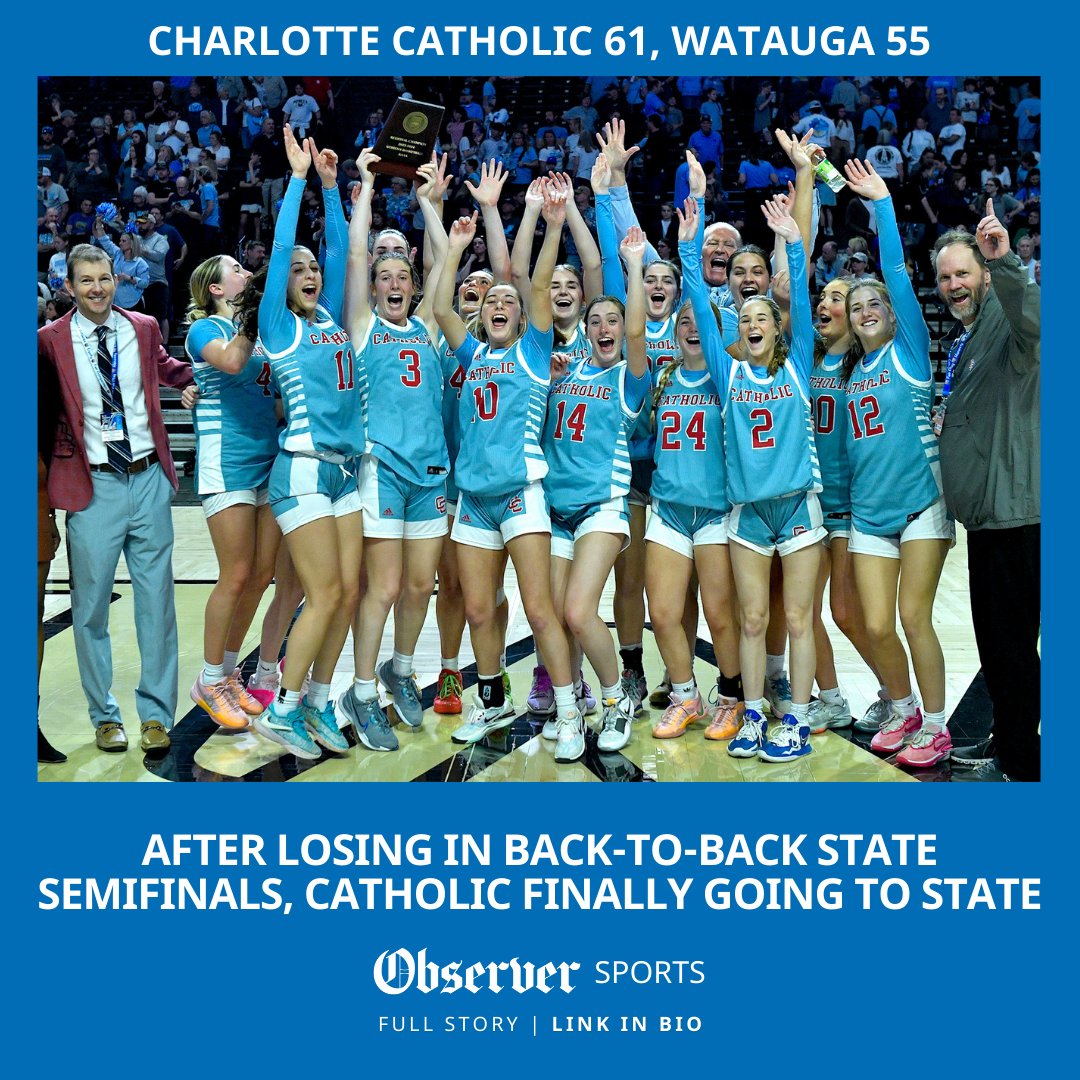 The story of how Charlotte Catholic finally reached the state championship game and held off a sterling performance from Kate Sears Story, photos, video Tap here: charlotteobserver.com/sports/high-sc…